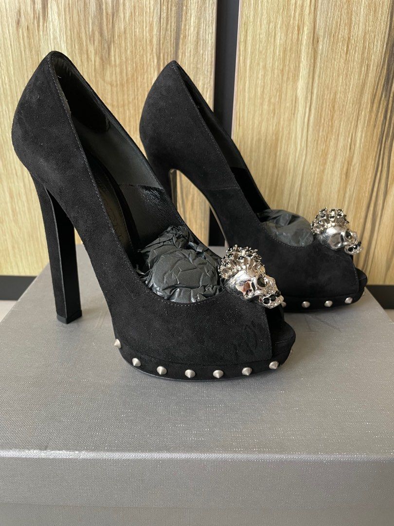 Alexander mcqueen skull heels on sale