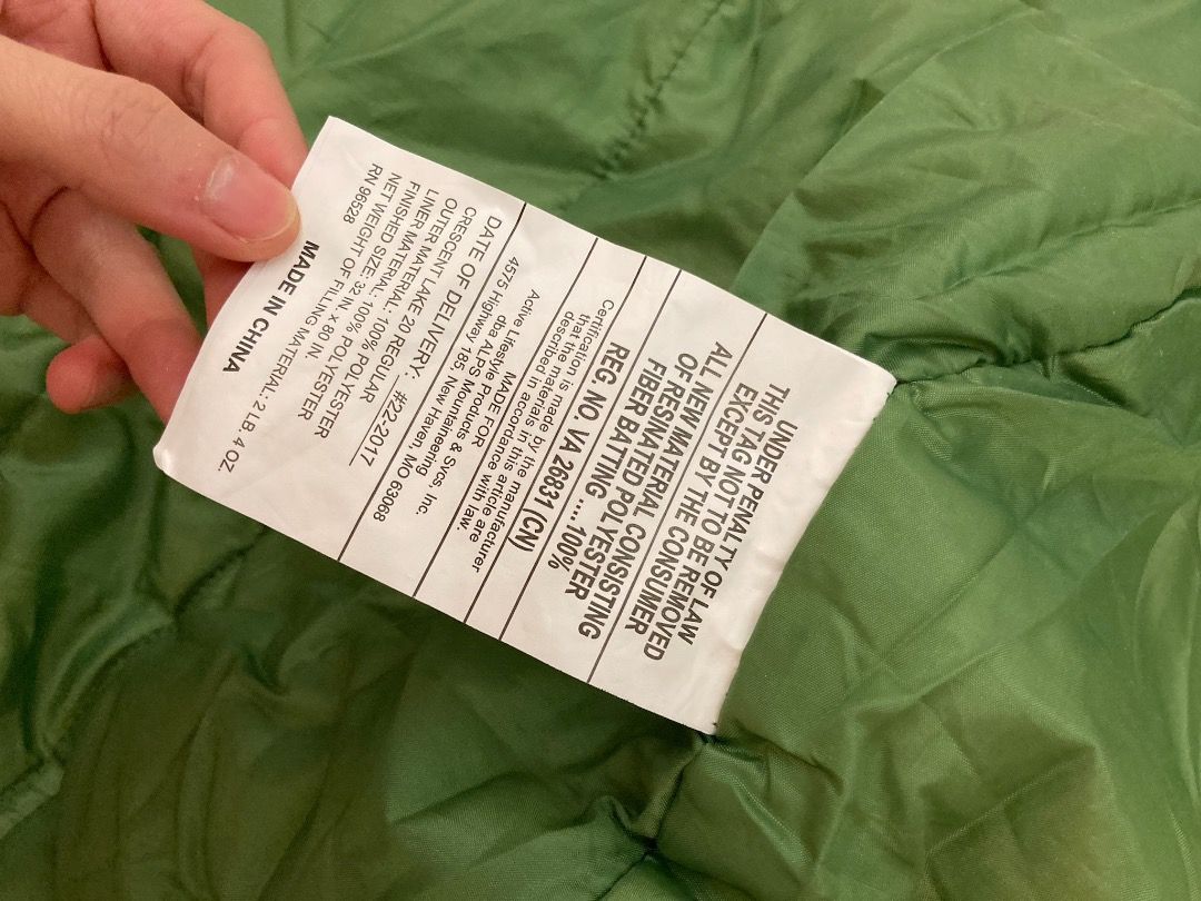 ALPS Mountaineering sleeping bag Crescent Lake 20