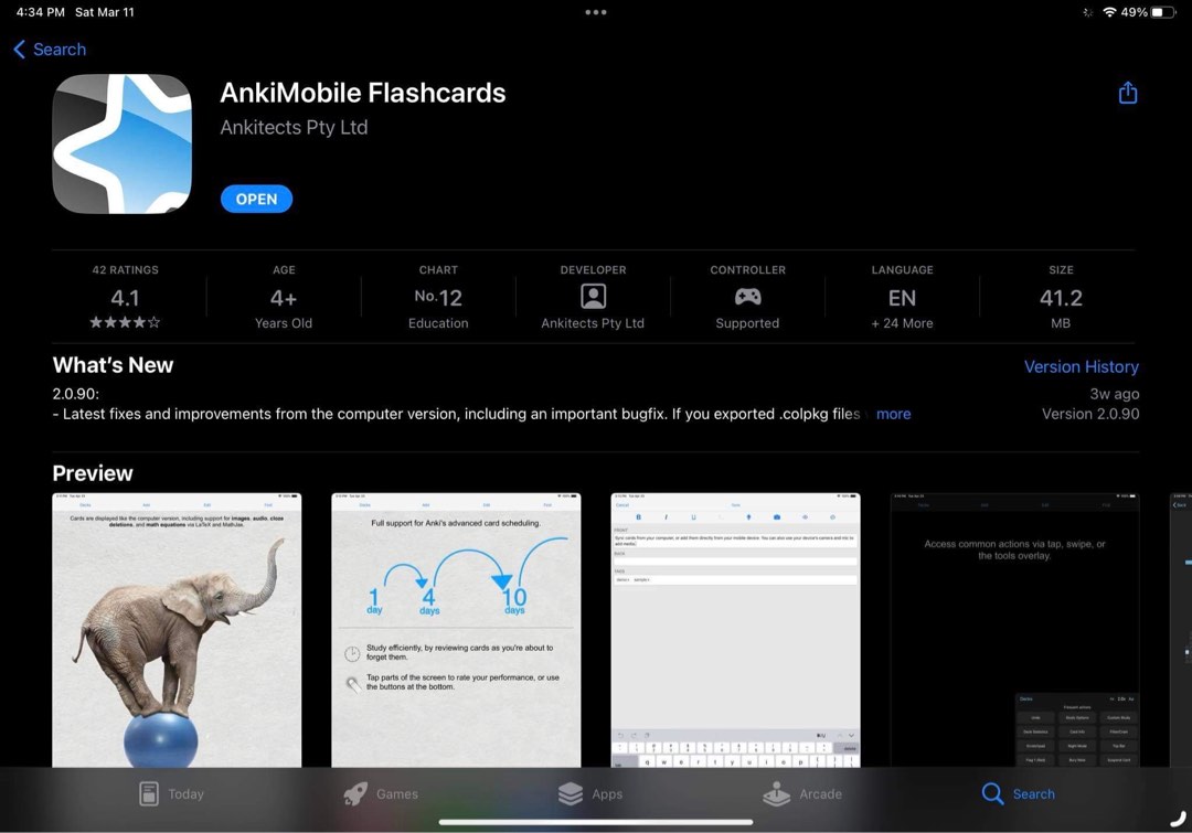 Anki Mobile Flashcards, Hobbies & Toys, Stationary & Craft, Stationery