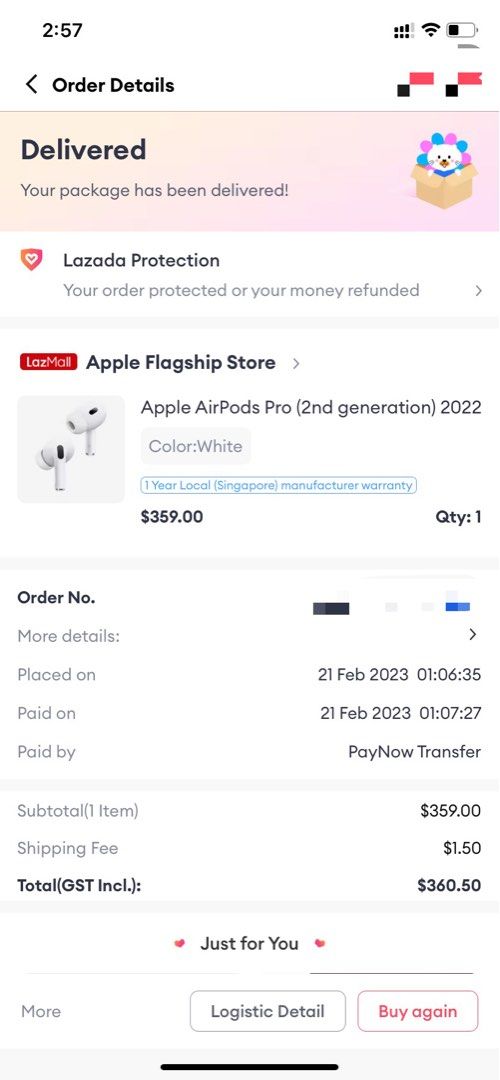 Lazada apple 2025 airpods