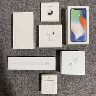 Original Box of Apple iPhone, Airpods, Pencil, Airtag