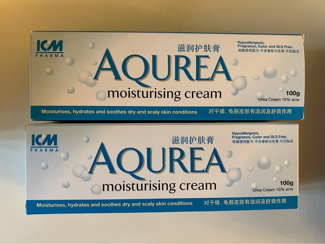AQUREA Moisturising Cream 100g X 2, Beauty & Personal Care, Bath & Body