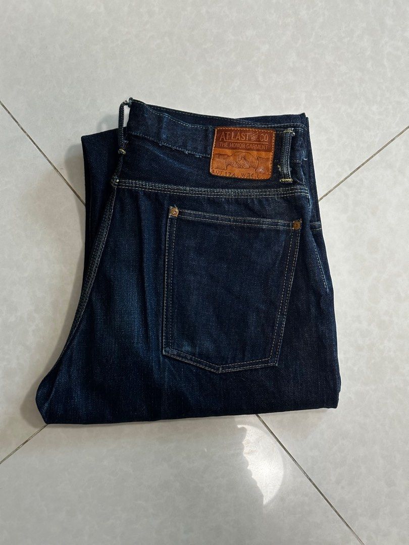 At last & co timeworn clothing LOT.174 denim jeans W34, 男裝, 褲＆半截裙, 牛仔褲-  Carousell