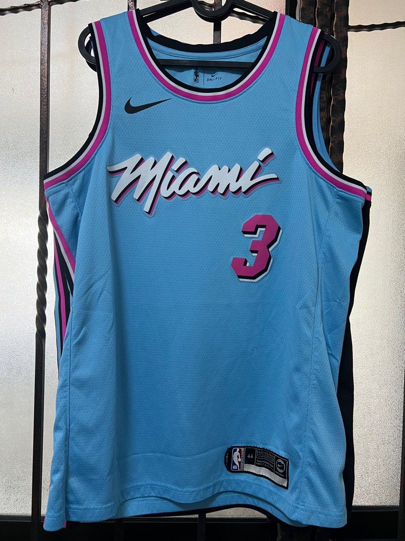 Nike NBA Dwyane Wade Miami Heat City Edition Swingman Jersey White vice