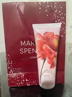 Authentic Marks & Spencer Hand and Nail Cream Floral Collection Rose 250ml with Paperbag