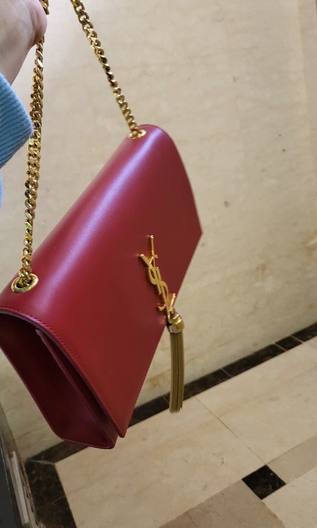 Authentic YSL Saint Laurent Kate Tassel medium chain bag. FREE