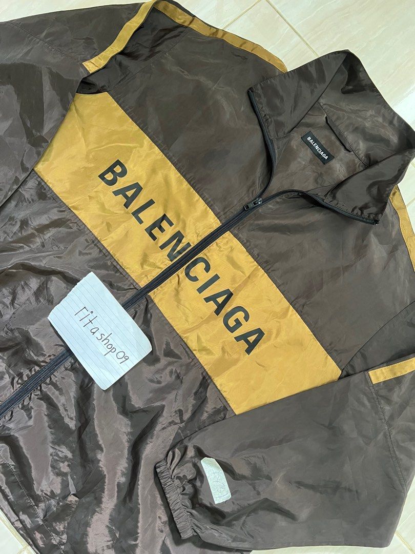 balenciaga windbreaker womens silver