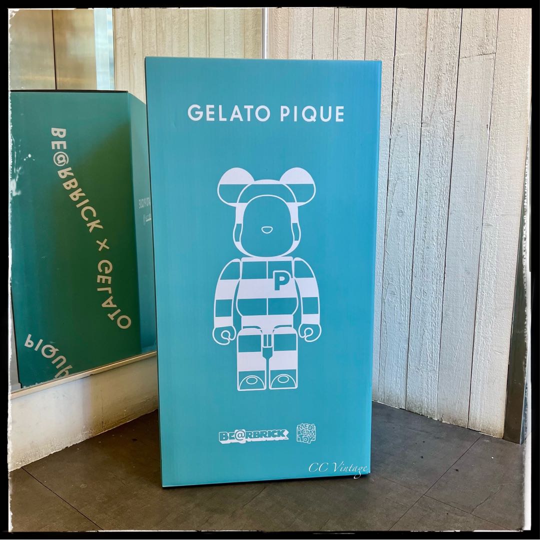 現貨銅鑼灣店）bearbrick 1000% GELATO PIQUE beige & Mint, 興趣及