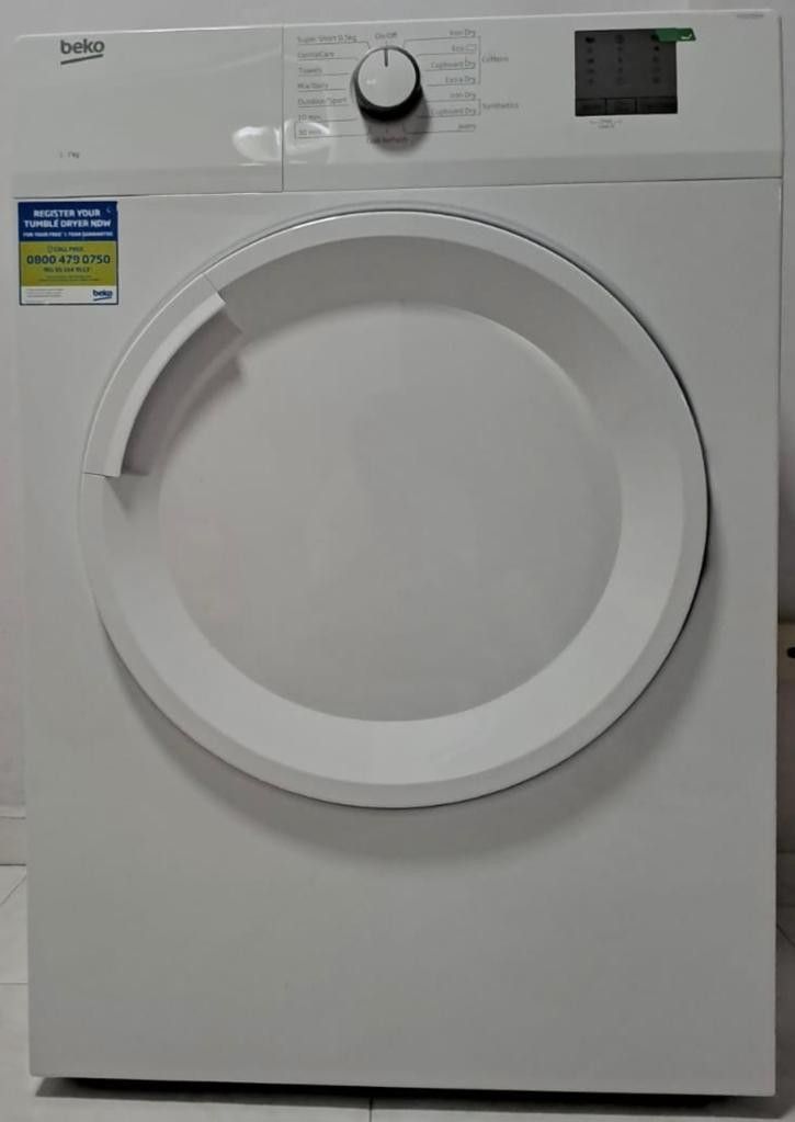 Beko 7kg vented dryer, TV & Home Appliances, Washing Machines and