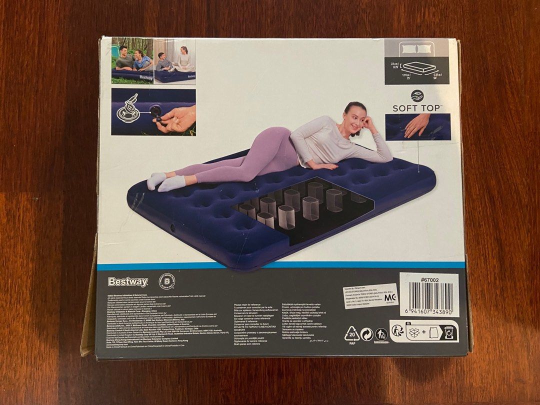 Bestway Double Air Bed, Furniture & Home Living, Outdoor Furniture on