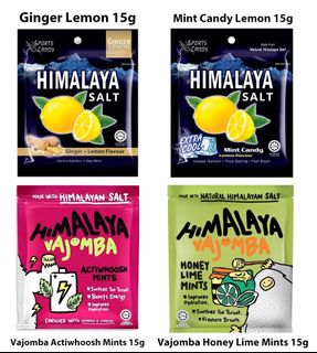 SG] Bundle of 1/2 - Himalaya Salt Candy Mint Sports Lemon Honey Lime Ginger  Sweet