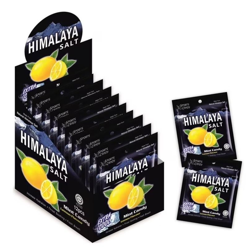 6 Scatole Da 12 Confezioni Di Sale Dell'Himalaya Sport Menta Caramelle - Foto 5