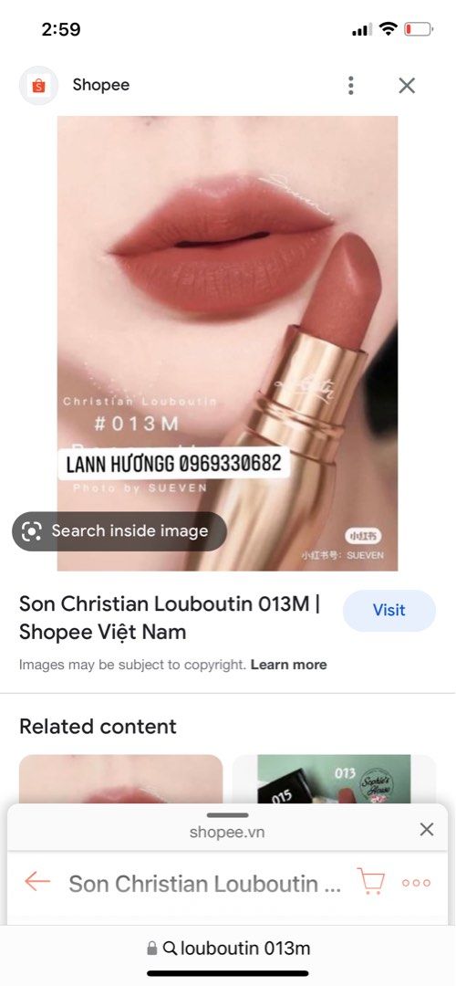 louboutin lipstick just nothing