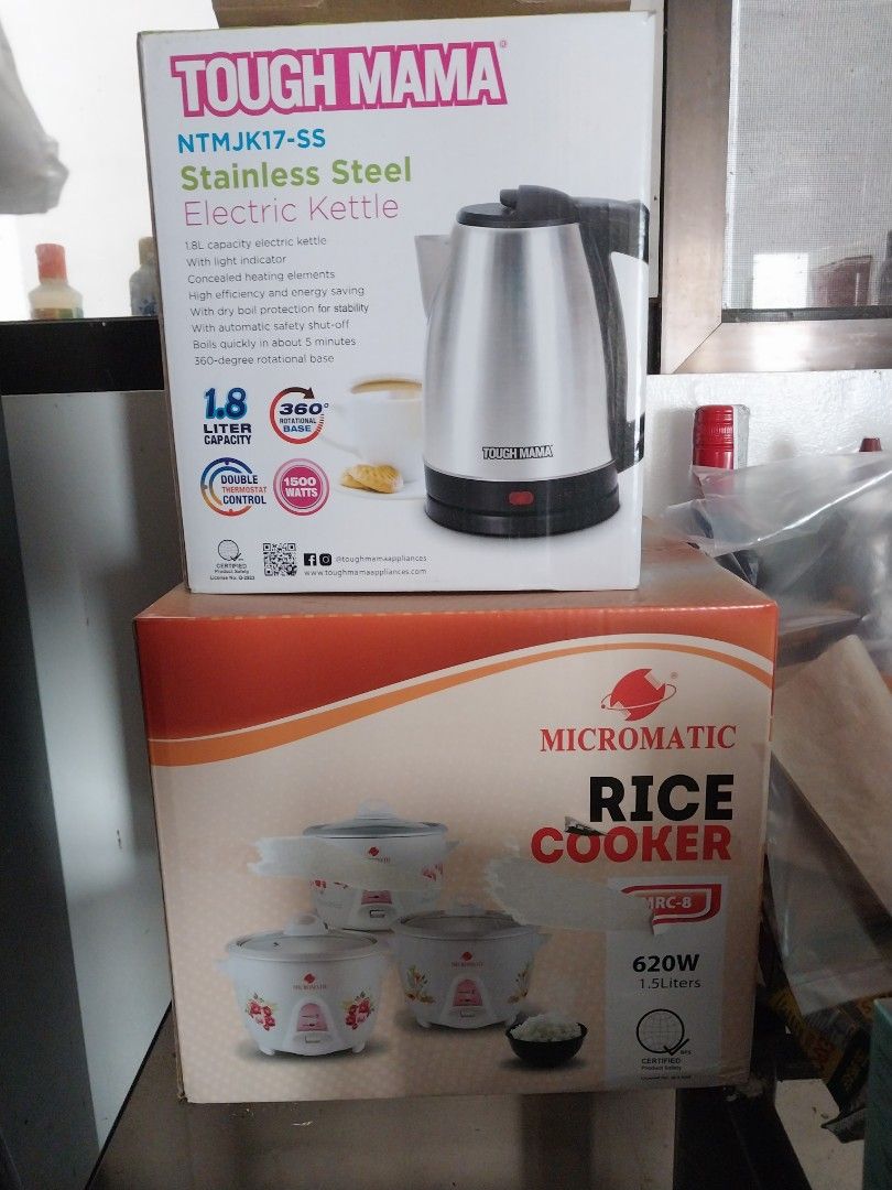 Brand new rice cooker & electric kettle on Carousell