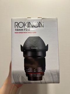 Brand new rokinon 16mm f2 for canon ef - manual lens