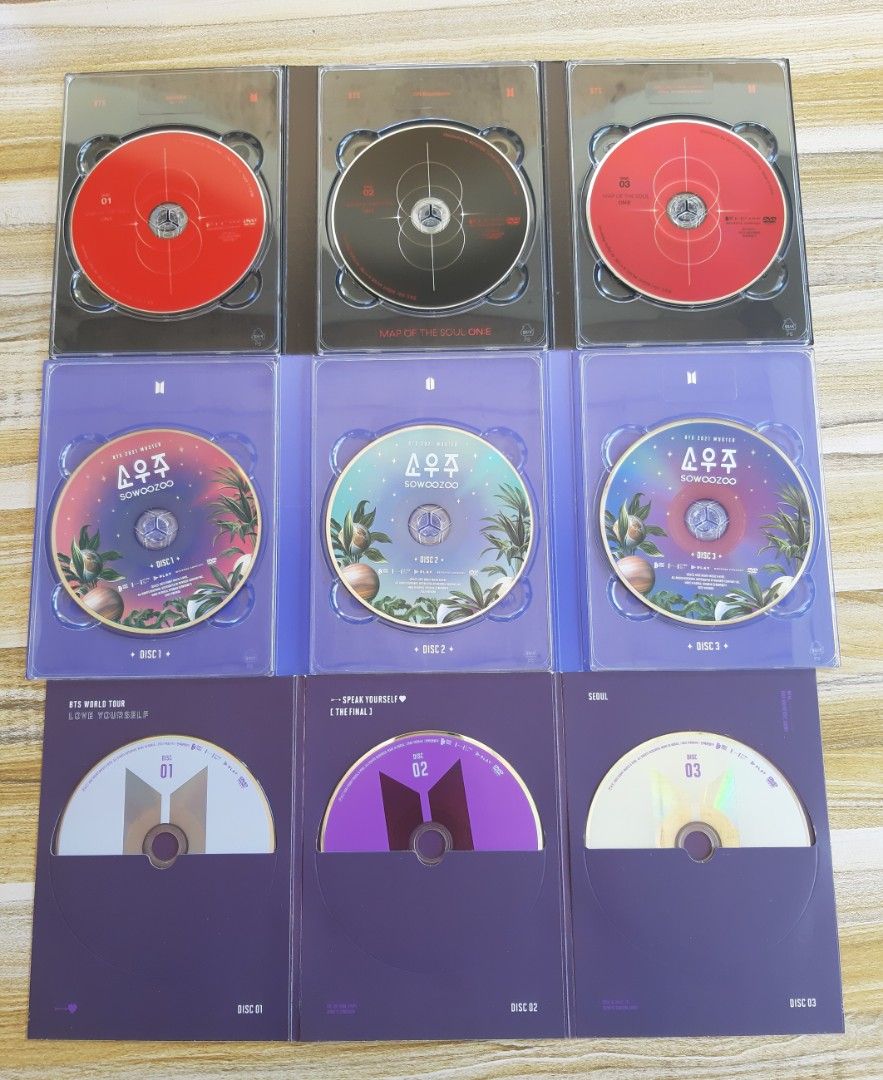 BTS MOTS ON:E DVD, SOWOOZOO DVD & LY SY THE FINAL DVD, Hobbies & Toys ...