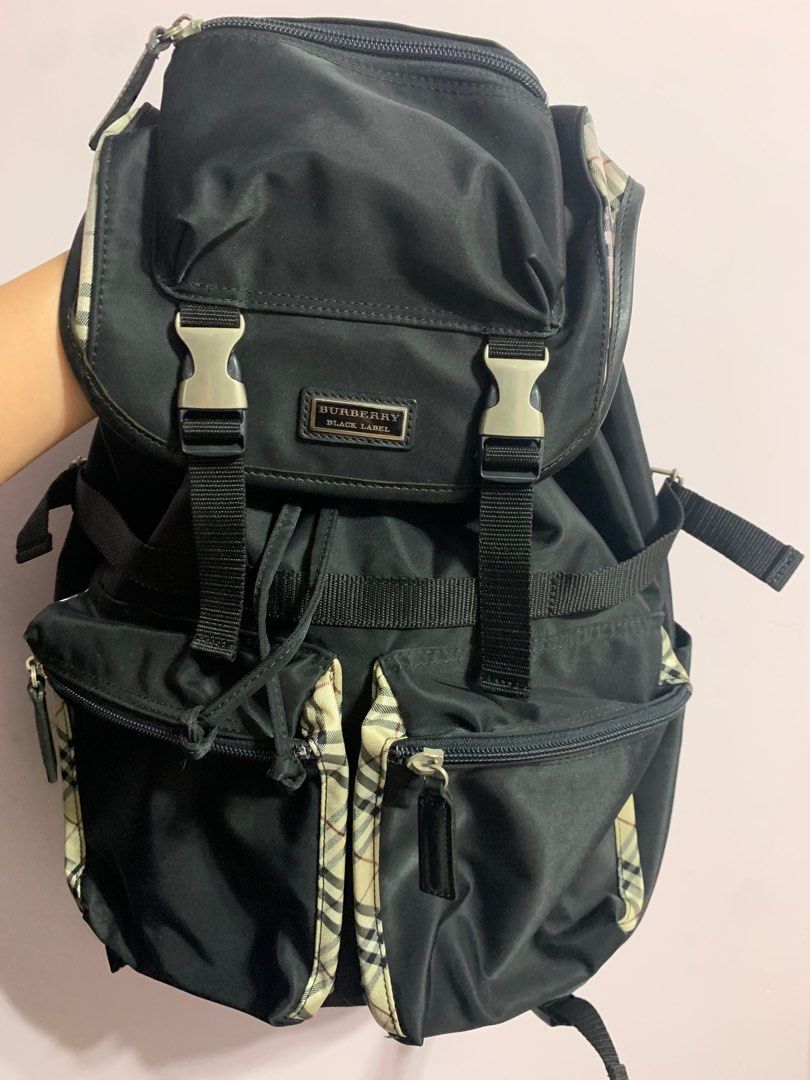 Burberry black label backpack clearance