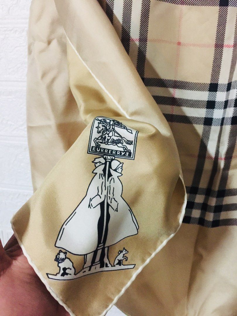 Burberry vintage silk scarf discount
