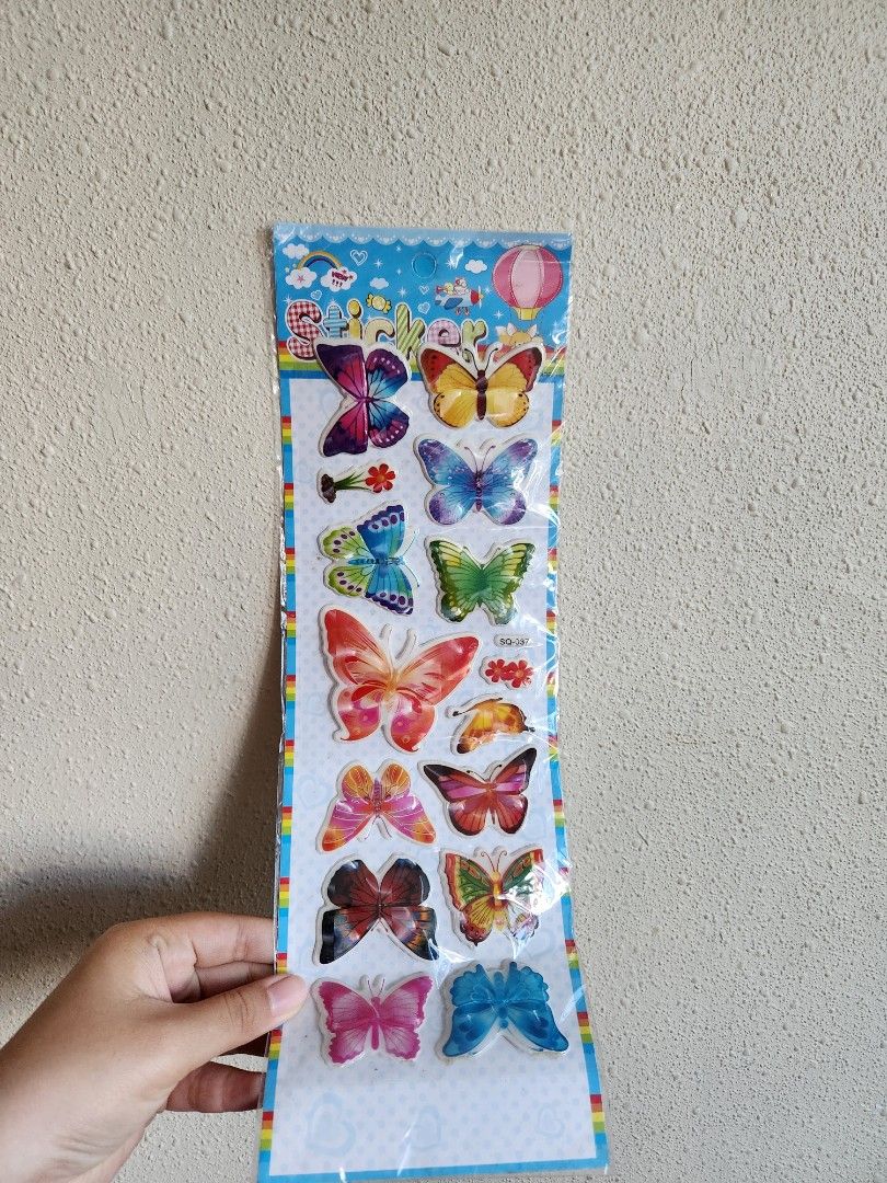 Butterfly pop out sticker, Hobbies & Toys, Stationery & Craft, Other