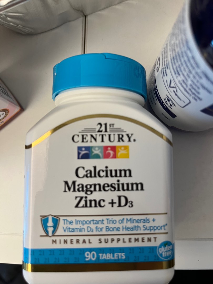 Calcium Magnesium zinc +D3, 健康及營養食用品, 健康補充品, 健康補充品 維他命及補充品 Carousell
