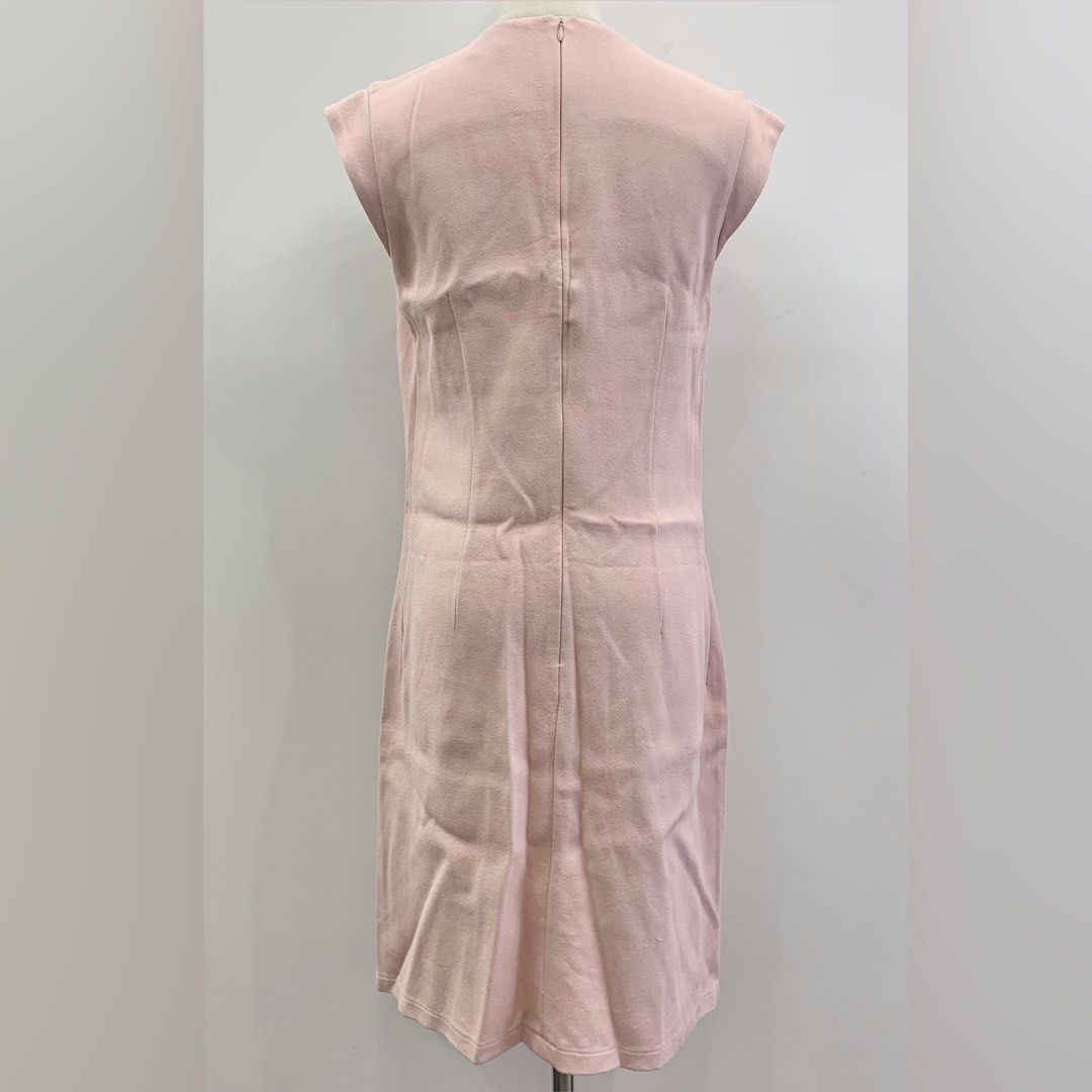 strapless open back dress Miss Circle Women Palesa Pink Ballet Style Embroidered Bubble Hem Mini Dress