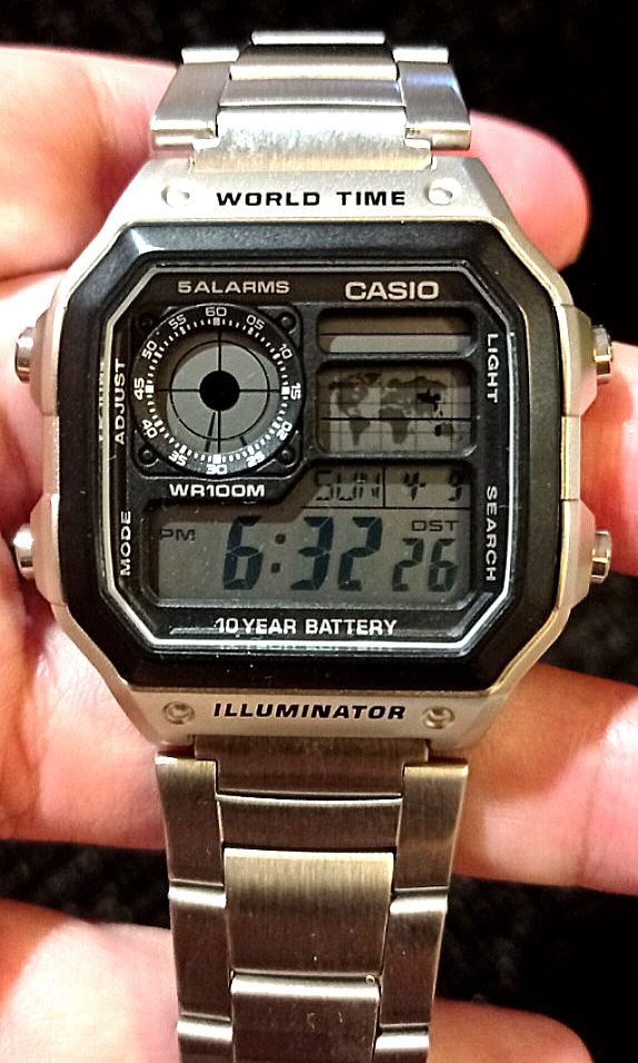 Casio world time 10 2025 year battery