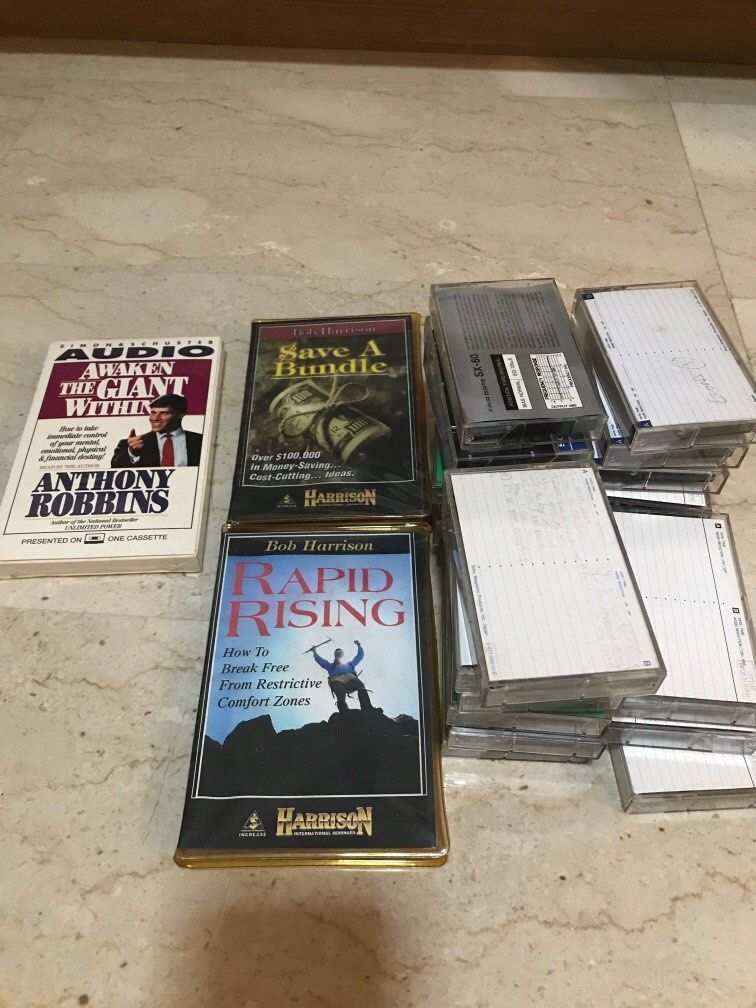 Blank Cassette tapes/ awaken the giant within by Anthony Robbins cassette tapes cheap sales