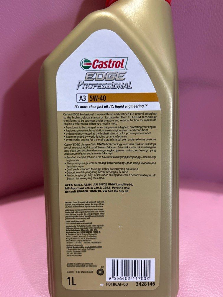 Castrol Engine Oil 1L 5W40, Car Accessories, Accessories on Carousell