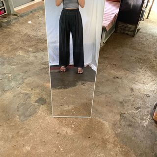 Celana Kulot Uniqlo Grey Abu Loose Highwaist Cullote Korean Cullotes Pants