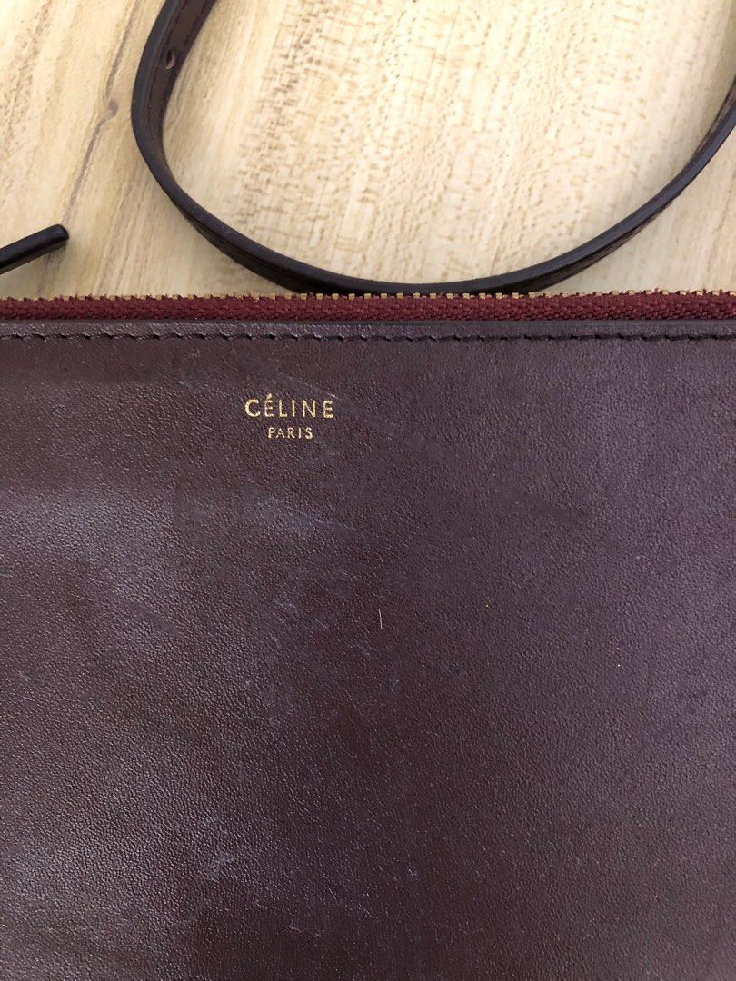 ✓Authentic CELINE Trio Sling Bag (Small), Luxury, Bags & Wallets on  Carousell