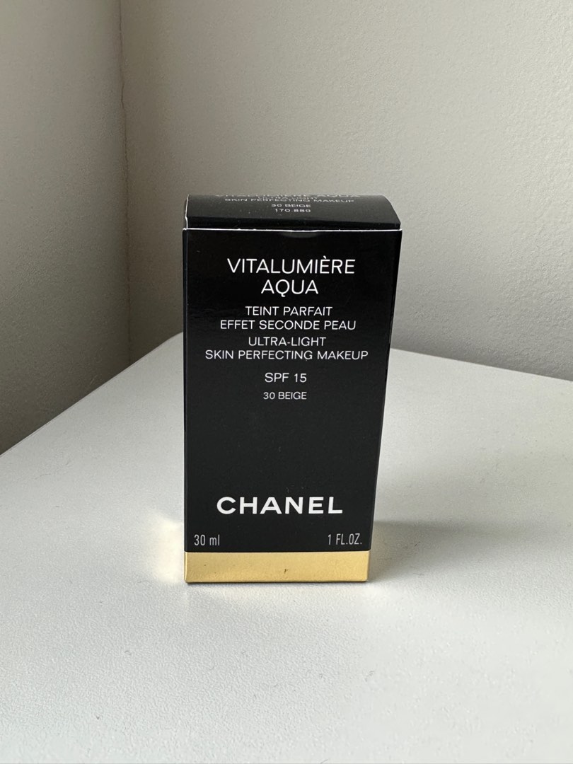 Chanel Vitalumiere Aqua Ultra Light Skin Perfecting Make Up Spf15 - # 30  Beige 30ml, Beauty & Personal Care, Face, Makeup on Carousell