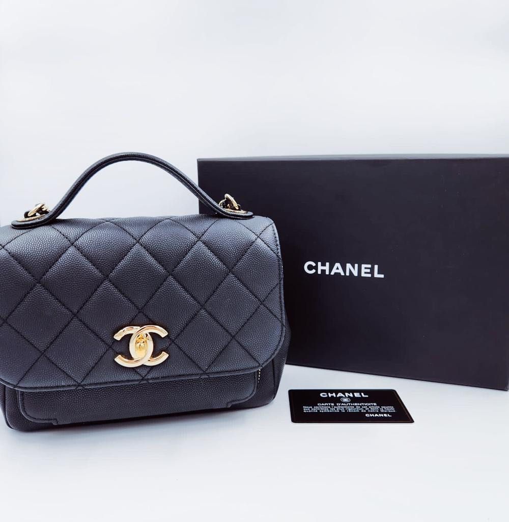 Chanel small business affinity shopping tote blue caviar, Women's Fashion,  Bags & Wallets, Shoulder Bags on Carousell