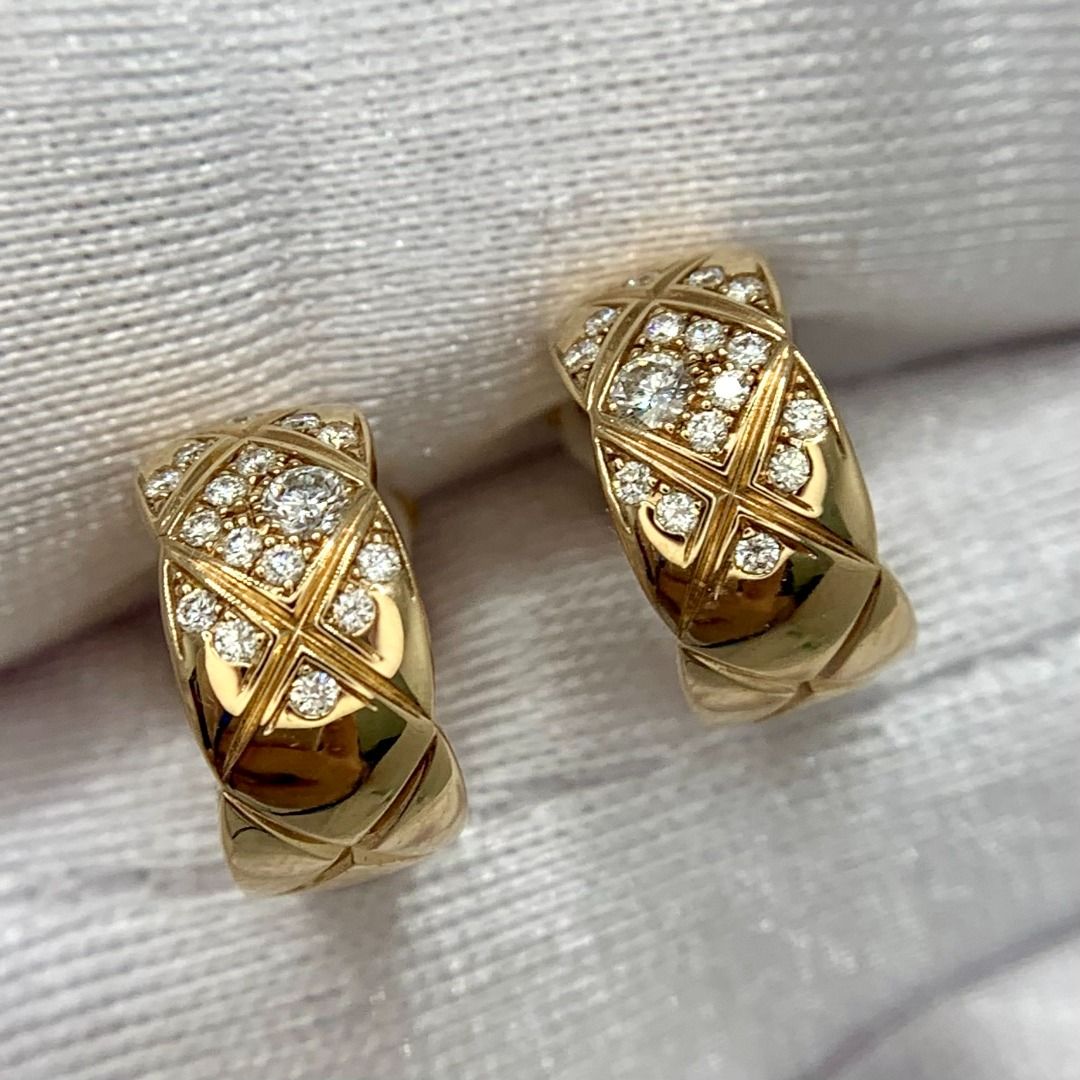 Chanel CC earrings, Luxury, Accessories on Carousell