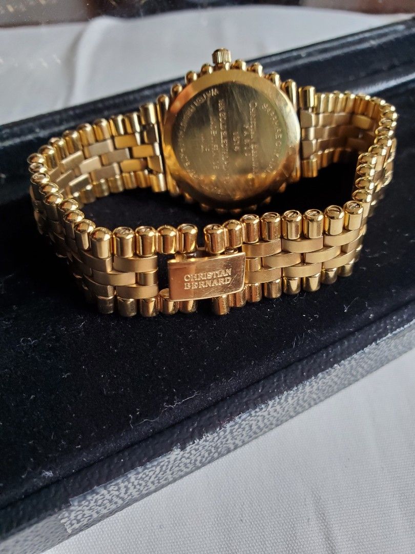 Christian bernard 18k store gold watch price