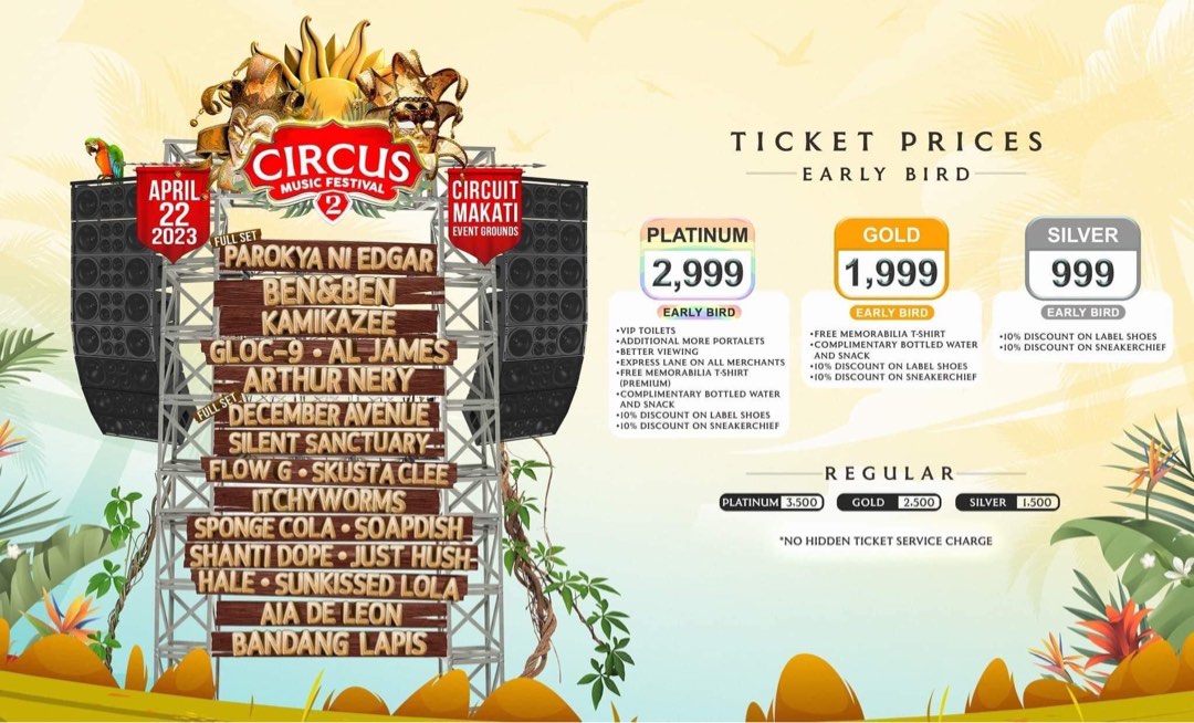 Circus Music Festival slightly Negotiable, Tickets & Vouchers, Event
