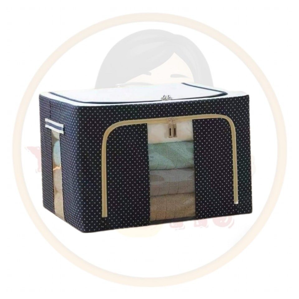 Cloth storage box (Category: Storage Boxes & Baskets) located in Quezon City. Submitted by gervincho (Listing ID 1225571935, Image 2). Description: • Brand new • Capacity: 72 liters • Size: L: 50cm W: 40cm H: 33cm • Stackable • Two way zipper for opening/closing • Transparent side panel design • Open for pick up or delivery (plus shipping fee). • Open for reservations (with advance payment required)..
