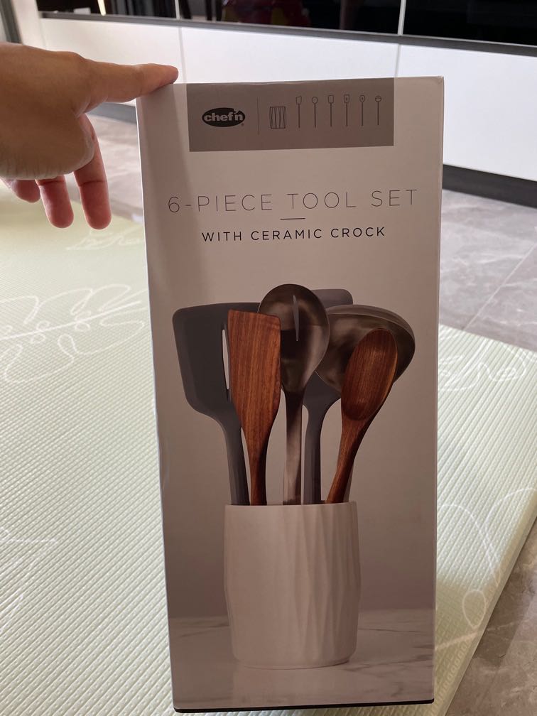 Chef'n 6-Piece Tool Set with Crock | Crate & Barrel