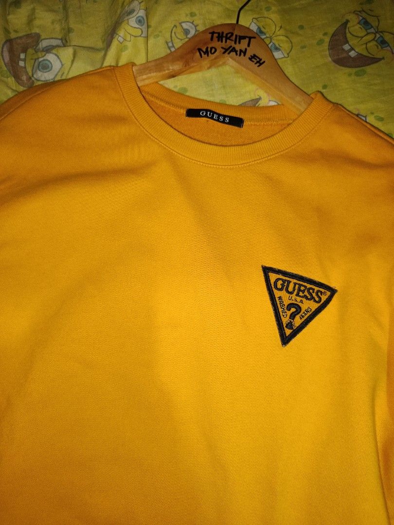 Guess mustard t shirt online