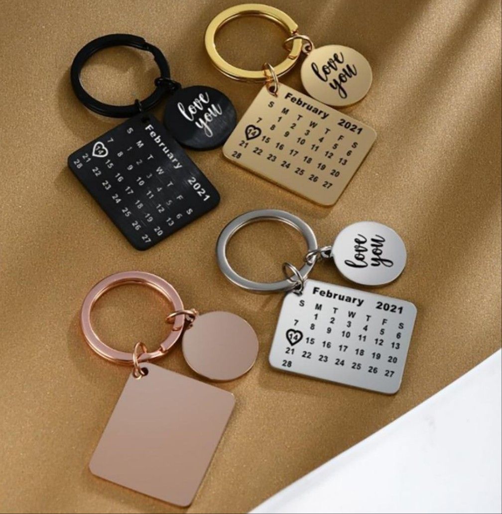 Anniversary discount date keychain