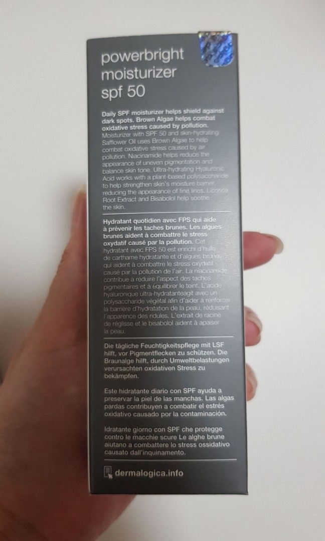 Dermalogica Powerbright SPF 50 Moisturizer 50ml, Beauty & Personal Care