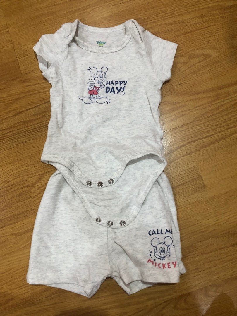 Disney Baby Onesie and Shorts Set on Carousell