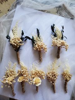 Dried flowers Boutonnieres TAKE ALL