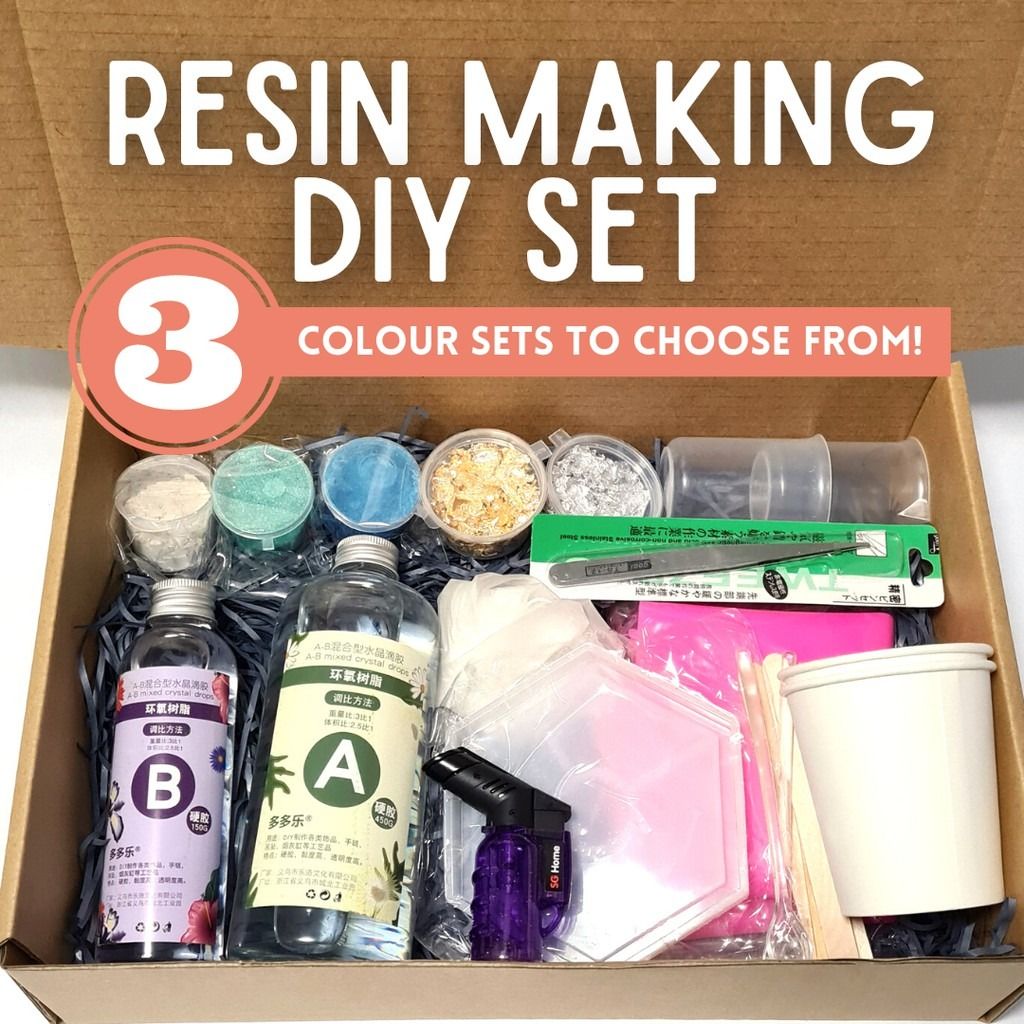 Epoxy Resin Coaster DIY Kit Set, Hobbies & Toys, Stationery & Craft