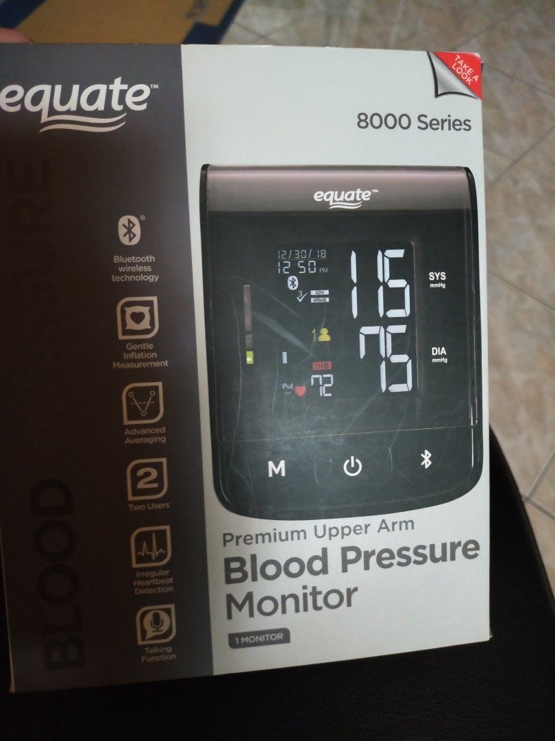 Equate 4000 Series Upper Arm Blood Pressure Monitor