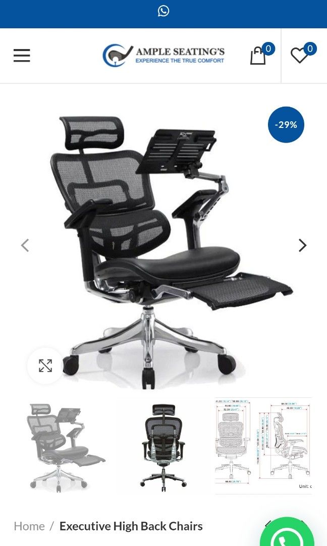 ErgoHuman Legpro Accessory PC Tablet Arm Support Furniture Home Living Furniture Chairs on Carousell