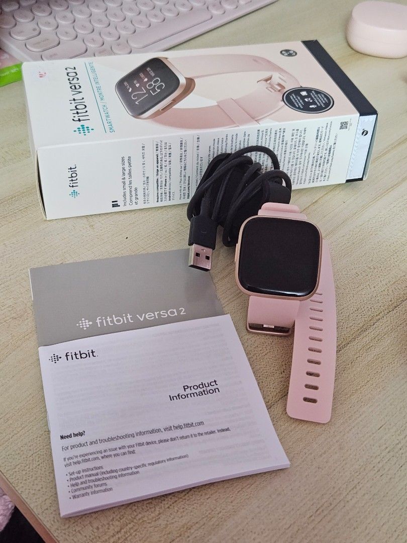 Fitbit versa 2025 petal rose gold