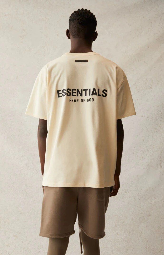 fog essentials cream t-shirt size S, Men's Fashion, Tops & Sets ...