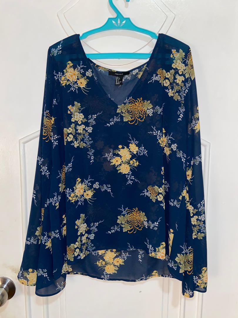True Self Floral Mesh Long Sleeve Top (Fuchsia/Multi) main image 0