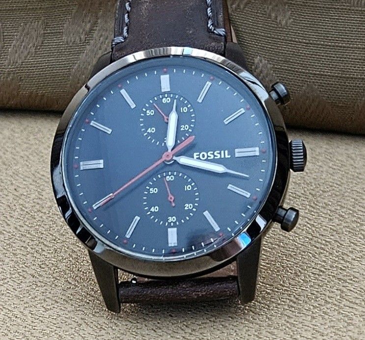 Men's chronograph townsman black stainless steel bracelet watch 44mm new arrivals