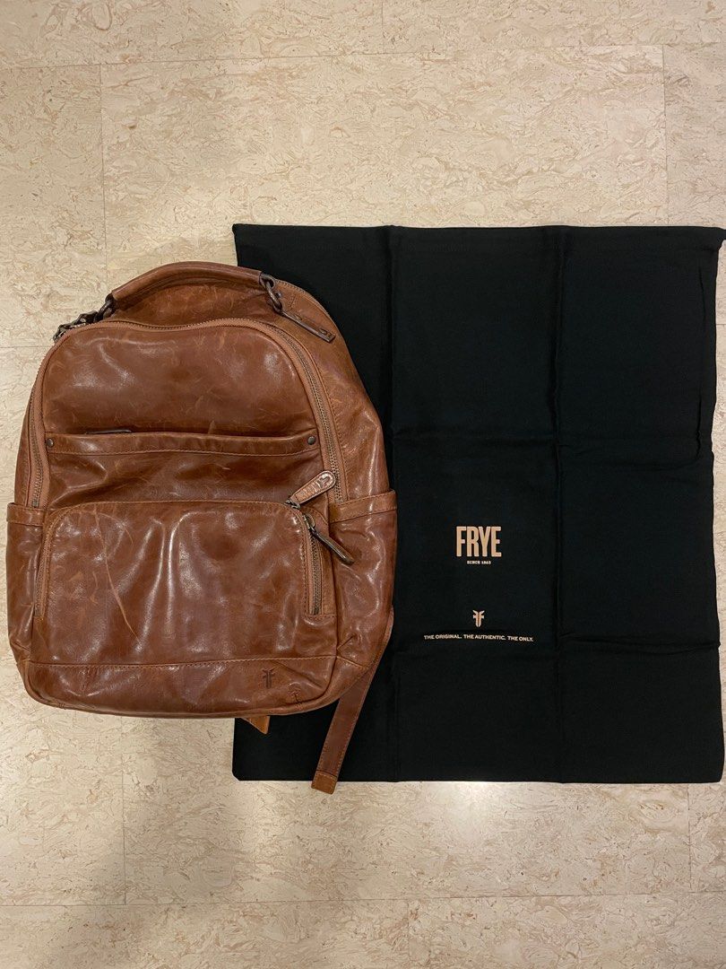 Frye mens hotsell leather backpack